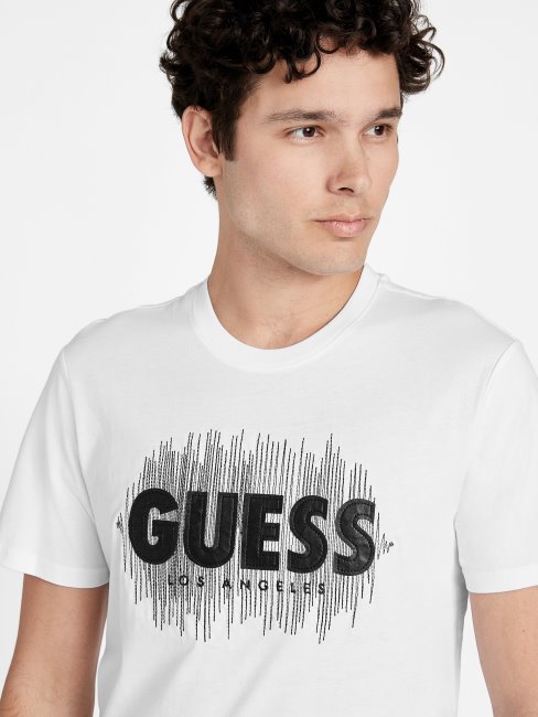 Tee Shirt Logo Berrie Guess Blanc Pur
