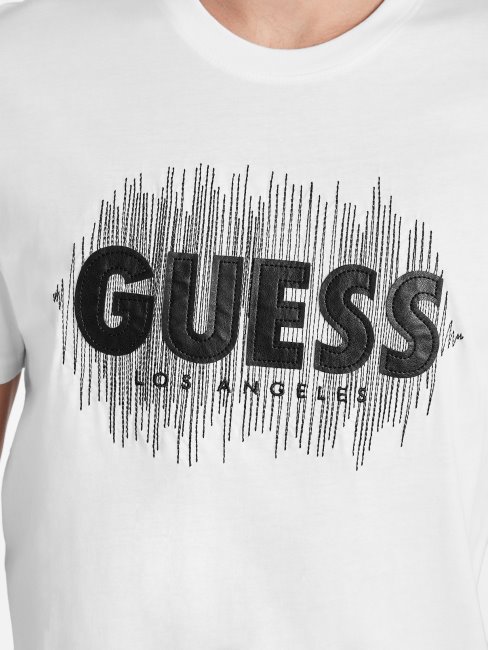 Tee Shirt Logo Berrie Guess Blanc Pur