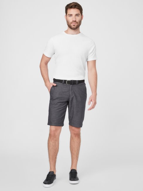 Mario Short Texturé Jet Noir Guess