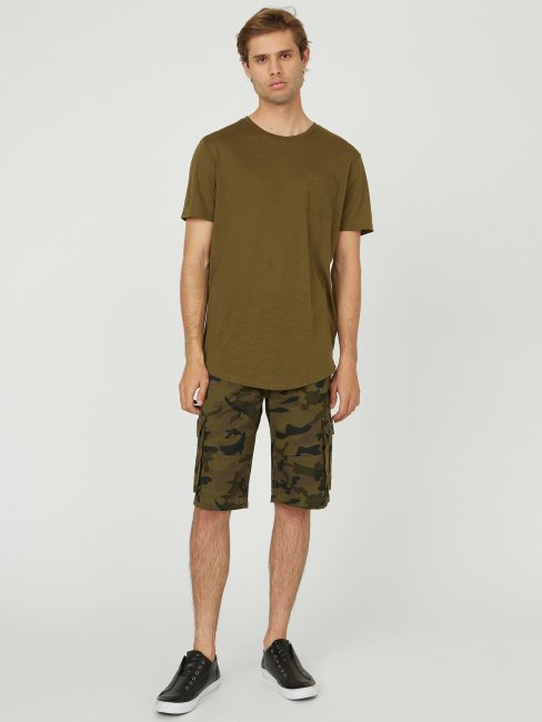 Short Cargo Karl Camo Vert Camouflage Guess
