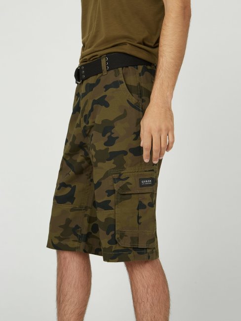 Short Cargo Karl Camo Vert Camouflage Guess