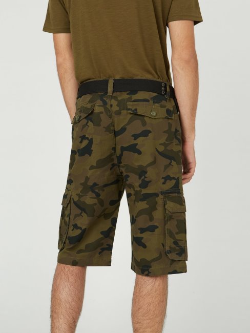 Short Cargo Karl Camo Vert Camouflage Guess