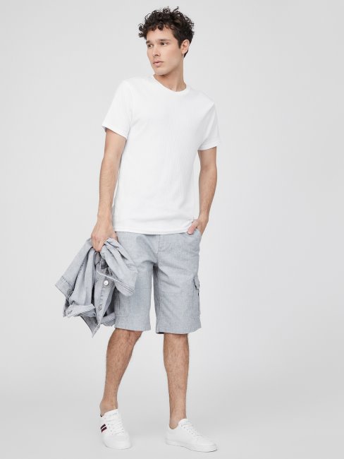 Short Cargo Texturé Guess Karl Gris Céleste