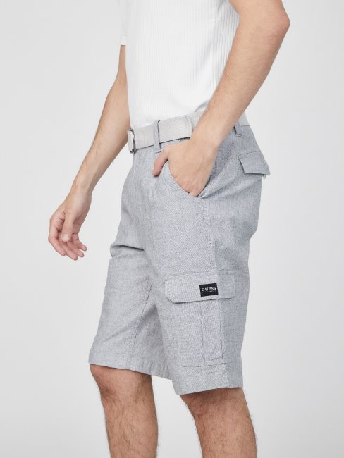 Short Cargo Texturé Guess Karl Gris Céleste