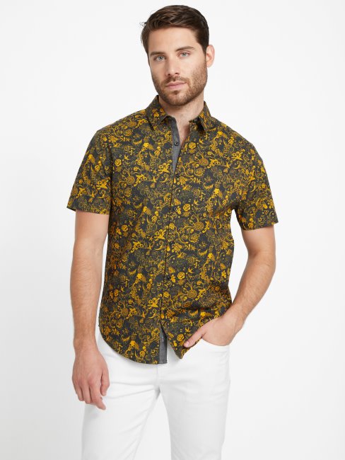 Chemise Imprimée Whitney Guess Noir De Jais