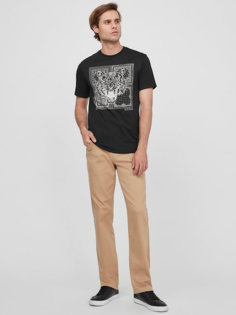 Tee Shirt Guess Eco Lords Noir De Jais