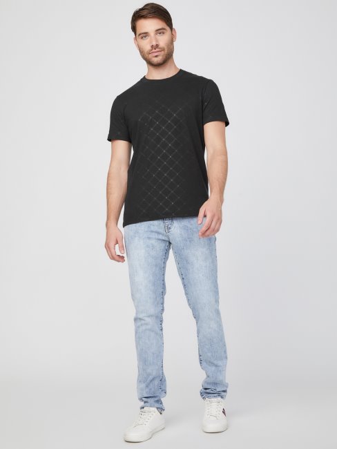 Tee Shirt Logo Tory Jet Noir Guess