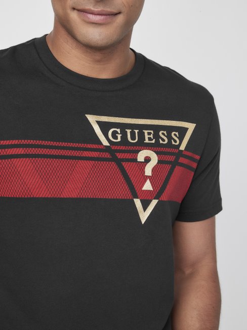 Tee Shirt Pekah Logo Jet Noir Guess