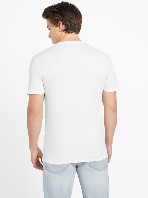 Tee-shirt à Col Rond Eco Varto Guess Blanc Pur
