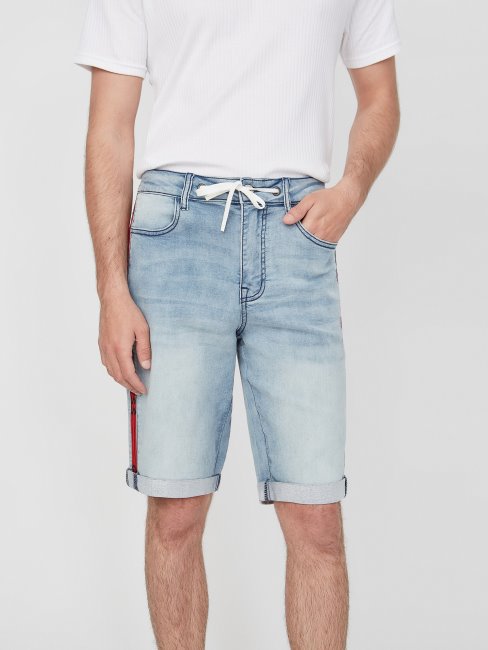 Short En Denim Lancaster écolo Délavé Clair
