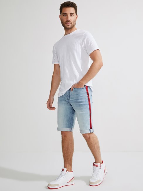 Short En Denim Lancaster écolo Délavé Clair