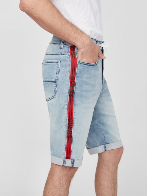 Short En Denim Lancaster écolo Délavé Clair