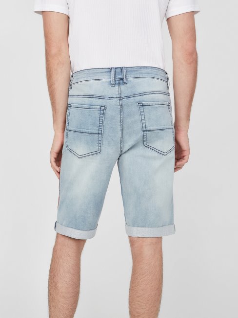 Short En Denim Lancaster écolo Délavé Clair