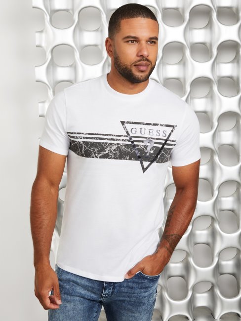 T-shirt à Col Rond Avec Logo Pekah Blanc Pur