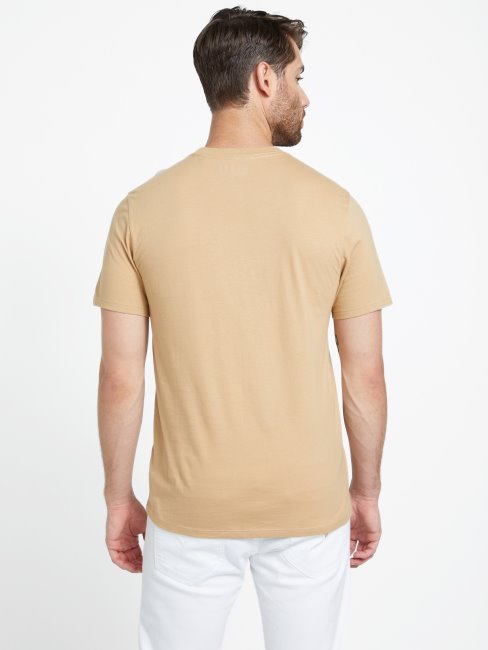 Tee Shirt Eco Jasper Skull Taupe Grillé Guess