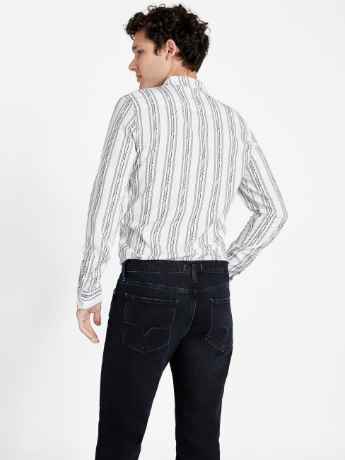 Guess Pure White Wiler Chain Chemise Graphique