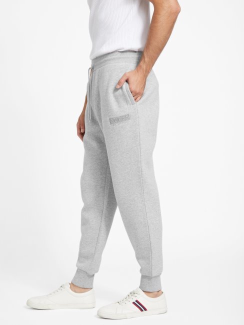 Guess Eco Harvey Logo Jogging Gris Clair Chiné