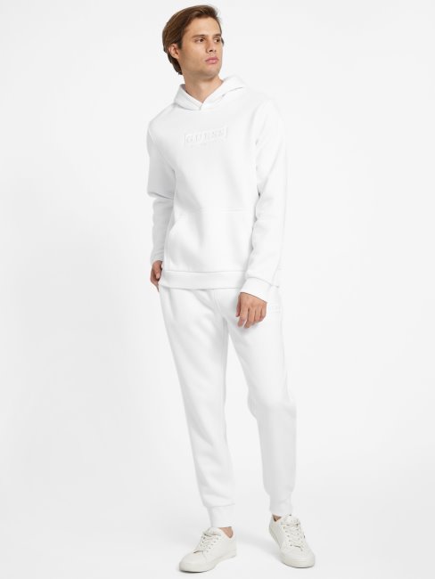 Blanc Pur Pantalon De Jogging Eco Harvey Logo Guess