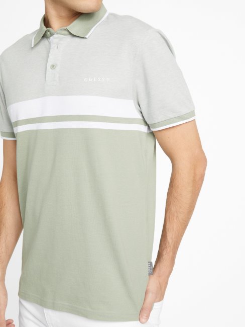 Guess Green Balsam Multi Eco Kai Polo Bloc De Couleur