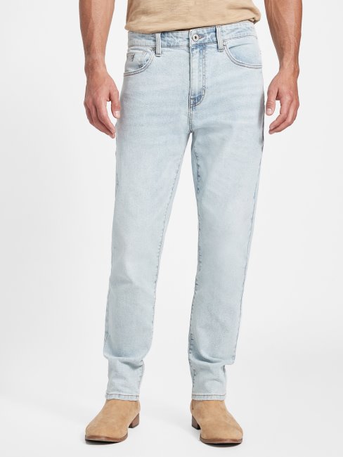 Jean Droit Guess Nicks Années 90 Délavé Clair