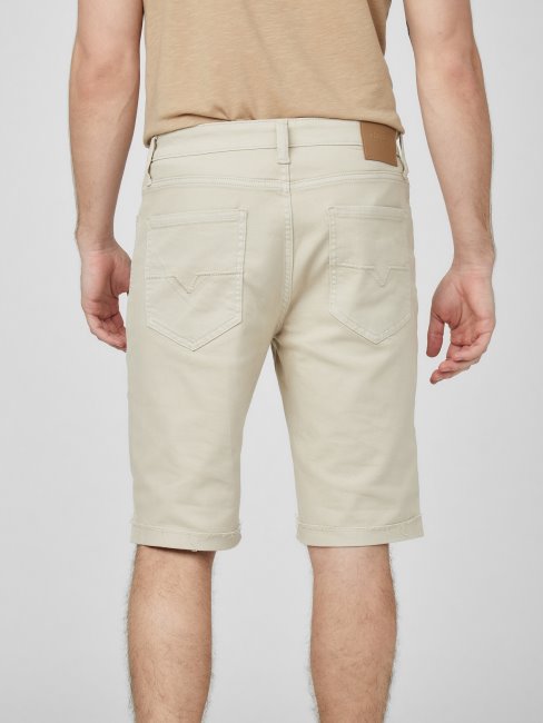 Guess Kaki Abby Straight Short En Jean