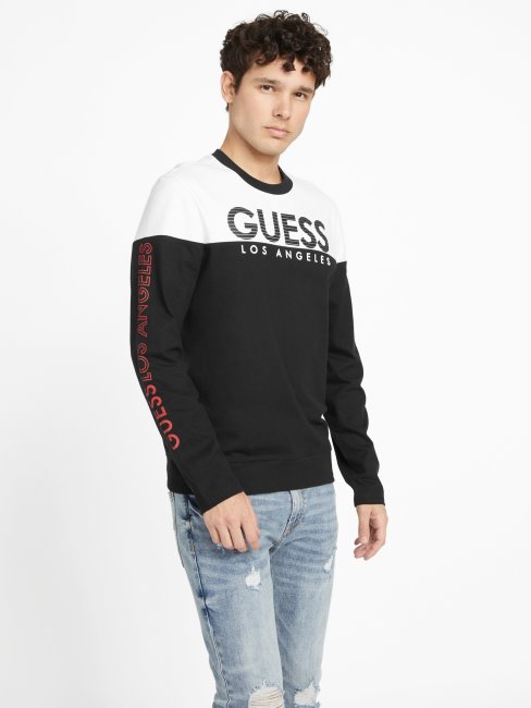 T-shirt à Manches Longues à Blocs De Couleurs Eco Zioin Jet Black