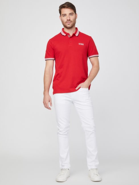 Polo Rouge Rugby Guess Eco Thon