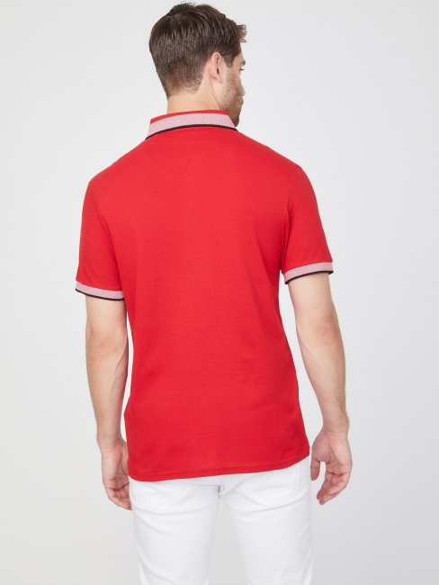 Polo Rouge Rugby Guess Eco Thon
