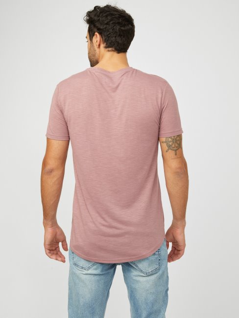 Tee Shirt Longline Violet Mauve Guess Vantor