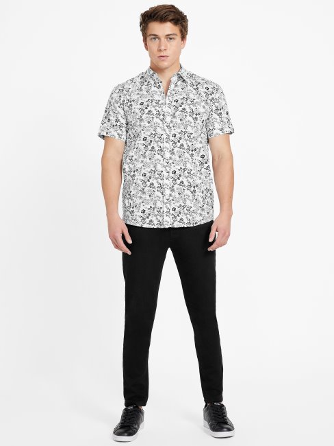 Nuisette Fleurie Jora Blanc Pur Guess