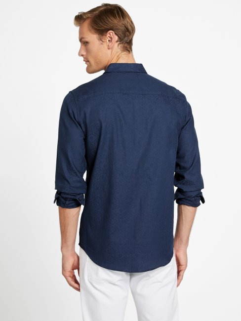 Nuisette Jacquard Busio Bleu Noirci Guess