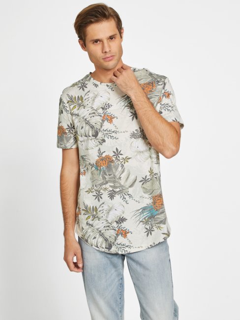 T-shirt à Encolure Ras-du-cou à Morrie Blanc Pur Deviné