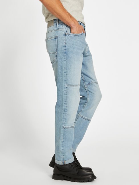 Guess Joey Jean Jean Droit Délavé Clair