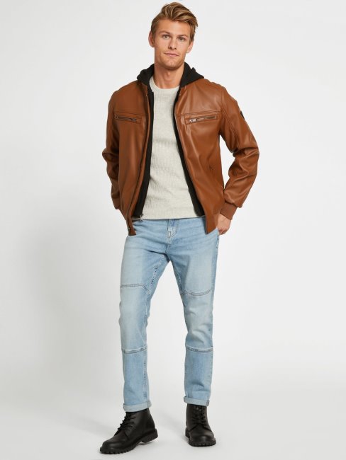 Guess Joey Jean Jean Droit Délavé Clair