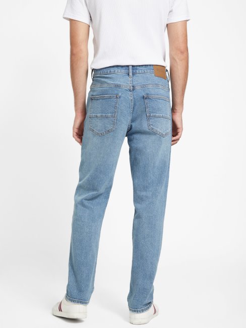 Guess Nicks - Jean Droit Années 90 Délavé Moyen