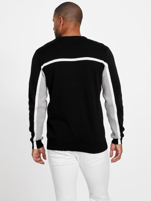 Pull Guess Noir Jet Rowe Color-block