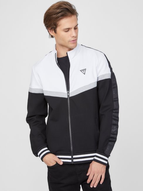 Guess Veste Zippée Color-block Andrew Noir Jet