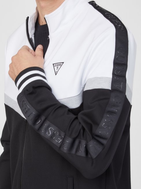 Guess Veste Zippée Color-block Andrew Noir Jet