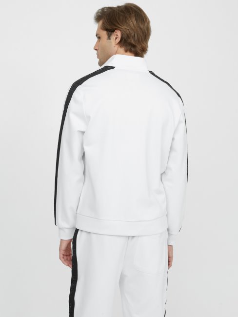 Guess Eco Andrew Logo Veste Zippée Blanc Pur