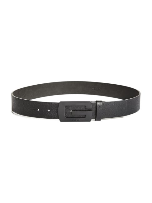 Ceinture Guess Noire à Boucle Logo Mate