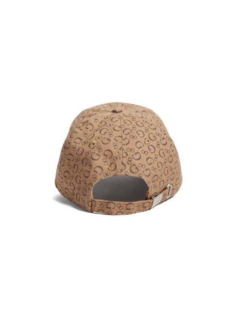 Guess Allover Logo Casquette De Baseball Marron