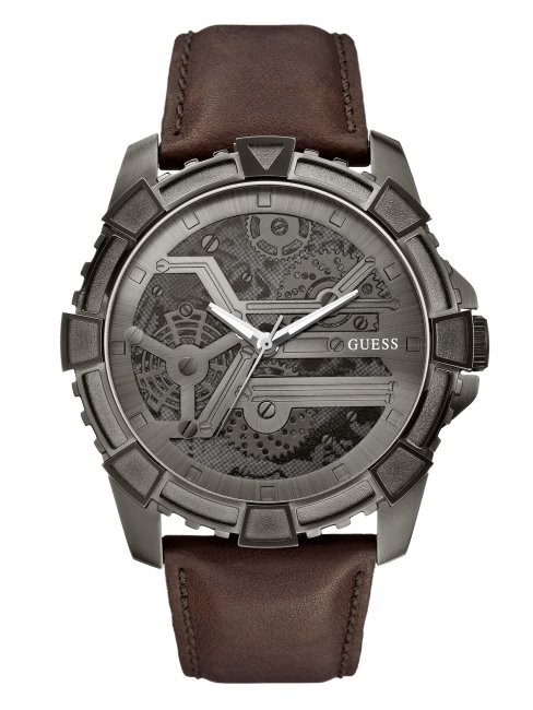 Montre Analogique Devinez Pas De Couleur Marron