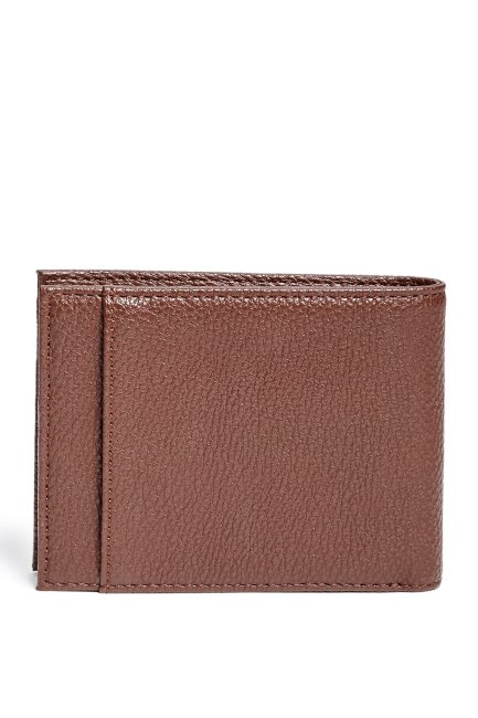 Portefeuille à Deux Volets Avec Logo Guess Marron