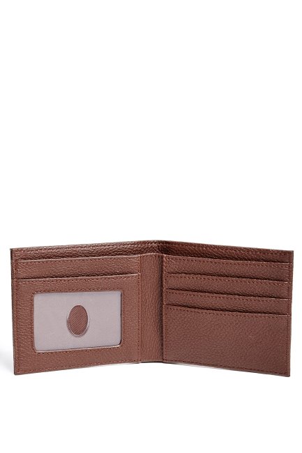 Portefeuille à Deux Volets Avec Logo Guess Marron