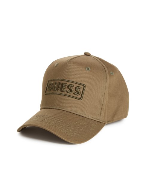Casquette De Baseball Olive à Logo Brodé Guess