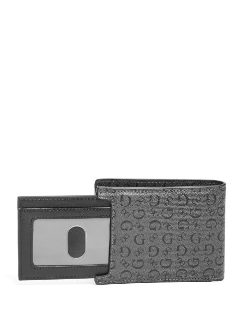 Portefeuille Porte-billets Charbon Guess Carter