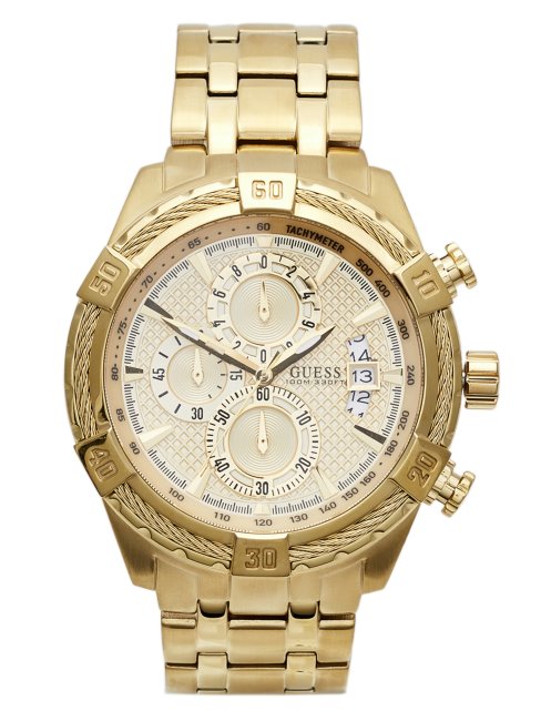 Montre Multifonction Dorée Sans Couleur Guess