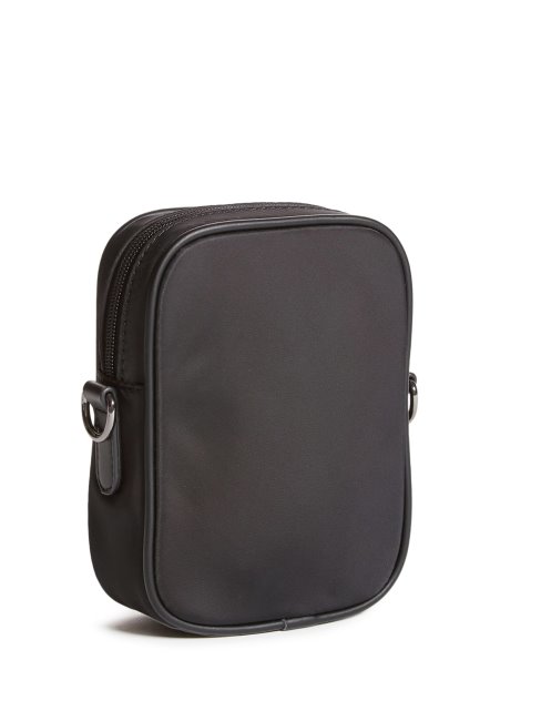 Guess Sac à Bandoulière Noir En Nylon Avec Logo