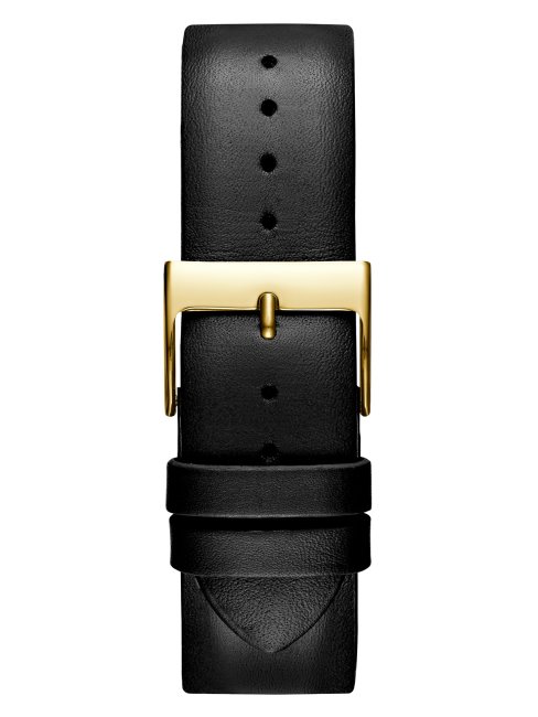 Montre Multifonction En Métal Doré Et Cuir No Color Guess