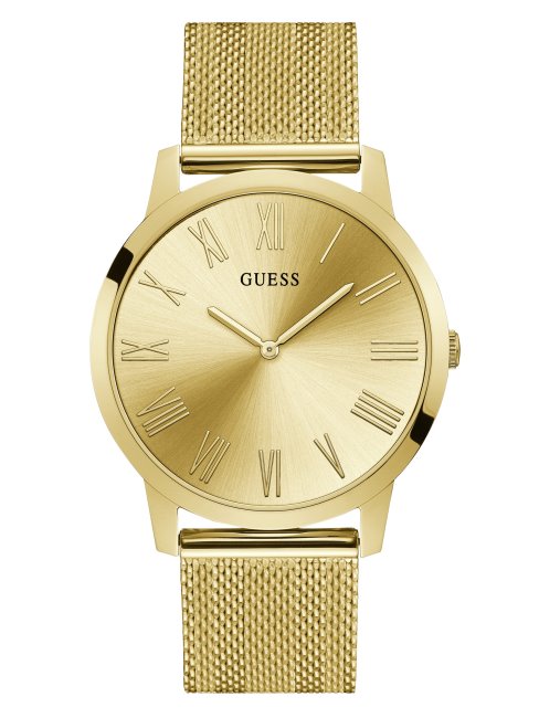 Montre Analogique En Maille Dorée Gold Guess